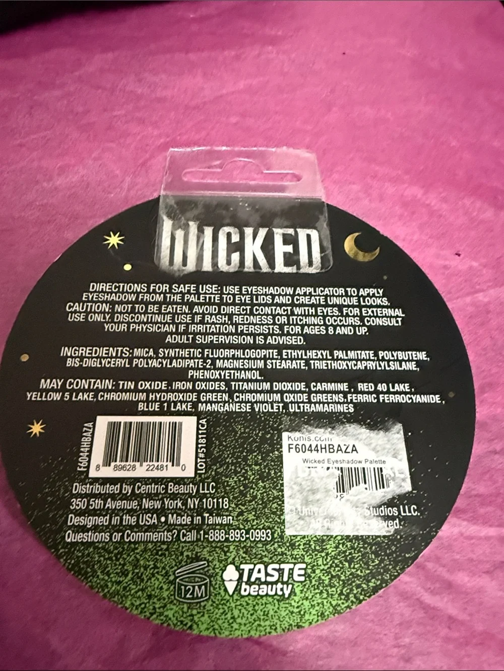 Wicked Eyeshadow Palette & Contour Makeup Set NEW